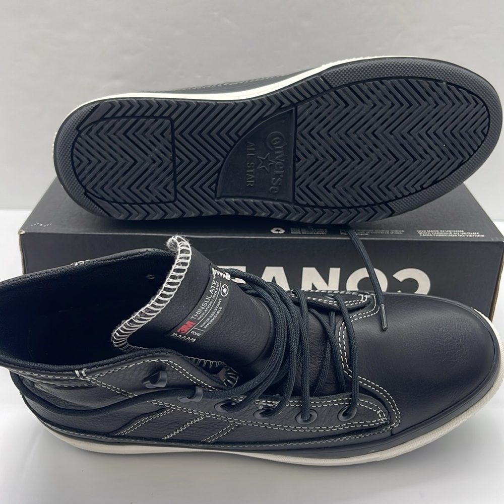 Converse WMNS Leather High-Tops A08555C CTAS EQUIP WP HI
BLACK/BLACK/VINTAGE WHT - Picture 3 of 16